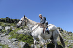 На лошадях на гору Байда